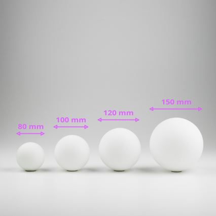 Brilagi - Vetro di ricambio per lampadario, applique e lampada MISTEL, MILLA diametro 8 cm bianco