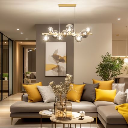 Brilagi - Vetro di ricambio per lampadario, applique e lampada MISTEL, MILLA diametro 8 cm fumé