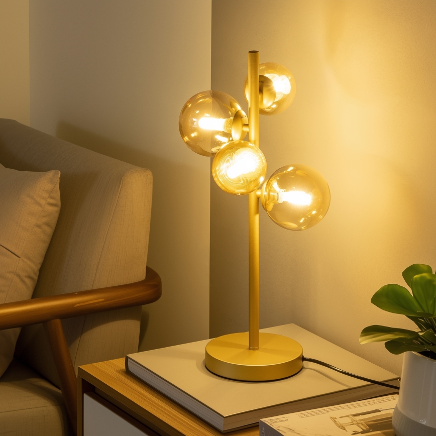 Brilagi - Vetro di ricambio per lampadario, applique e lampada MISTEL, MILLA Ø 15 cm dorato