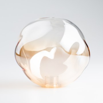 BRILAGI - Vetro di ricambio per lampadario, applique e plafoniera LAVA/VULCANO G9 Ø 15 cm fumé/beige