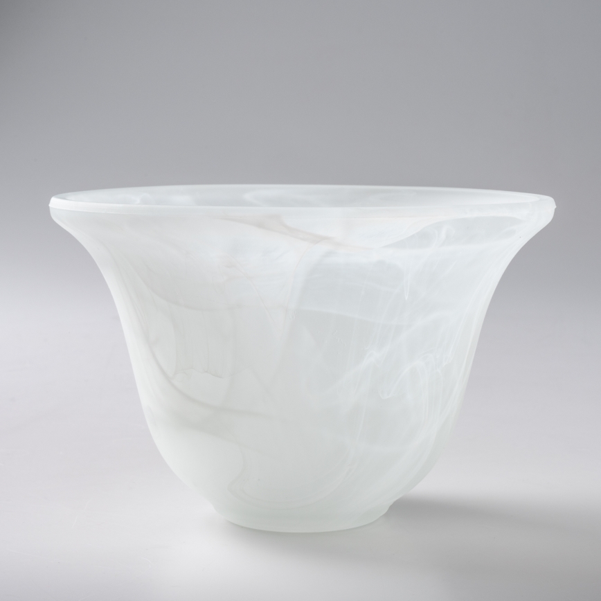BRILAGI - Vetro di ricambio per lampadario e applique CLASSIC E14, Ø 11 cm, bianco