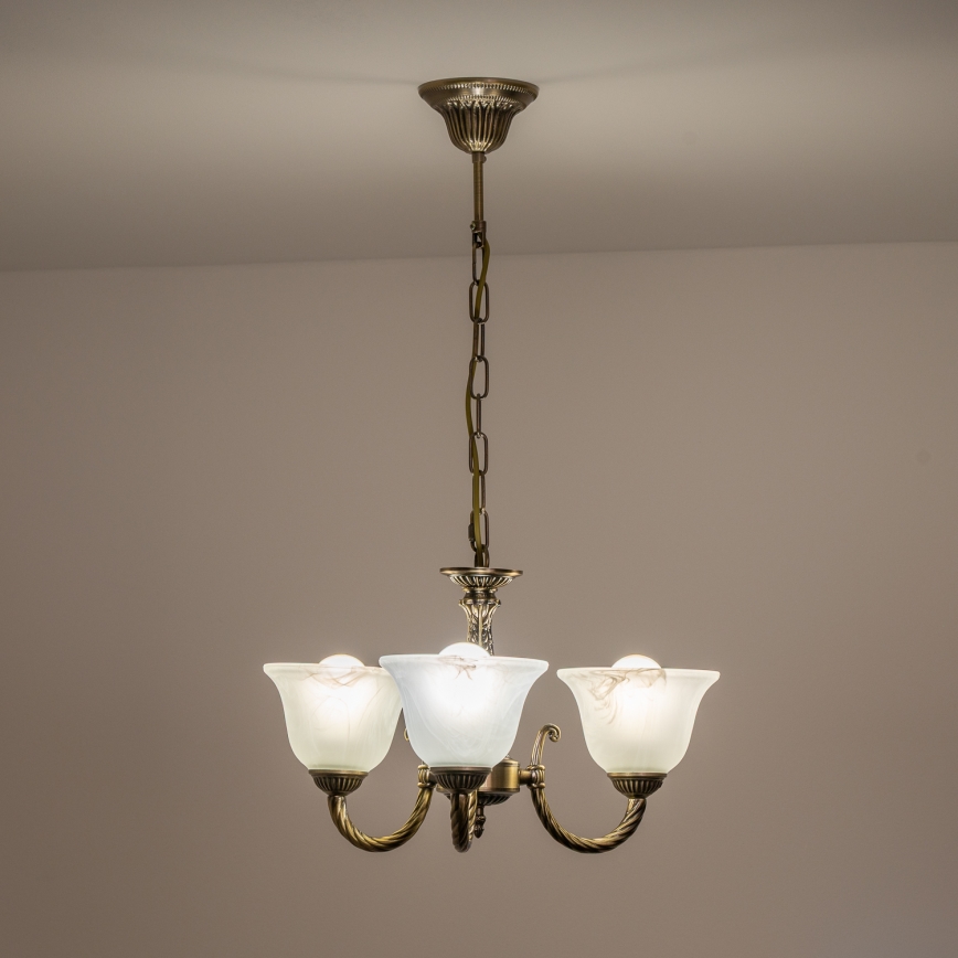BRILAGI - Vetro di ricambio per lampadario e applique CLASSIC E14, Ø 11 cm, bianco
