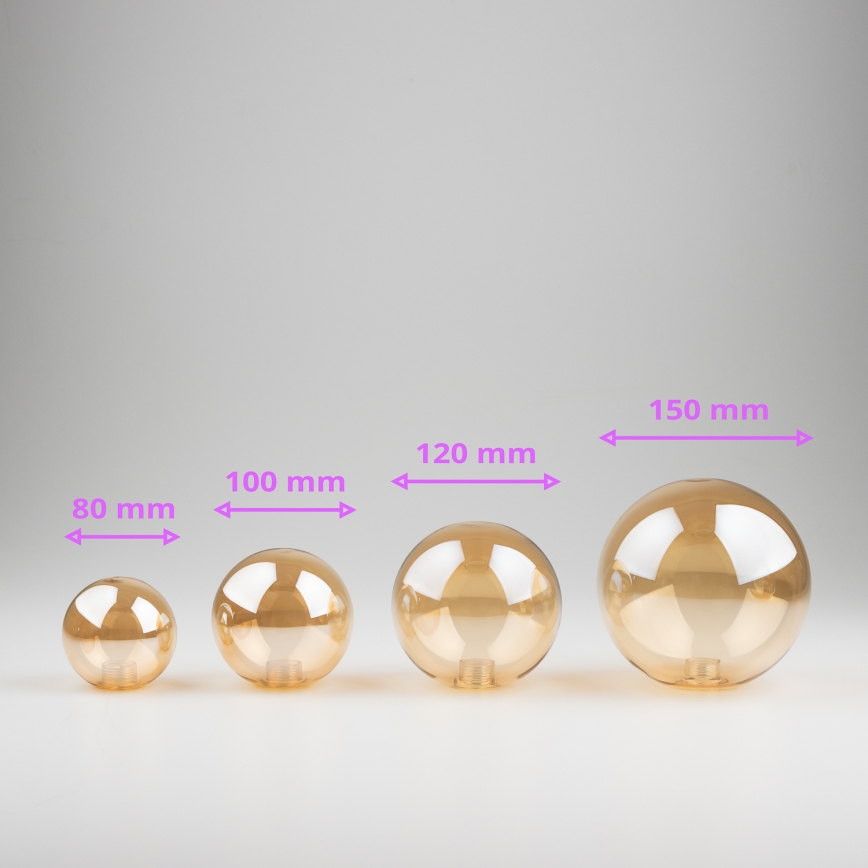 Brilagi - Vetro di ricambio per lampadario, applique e lampada MISTEL, MILLA Ø 12 cm oro