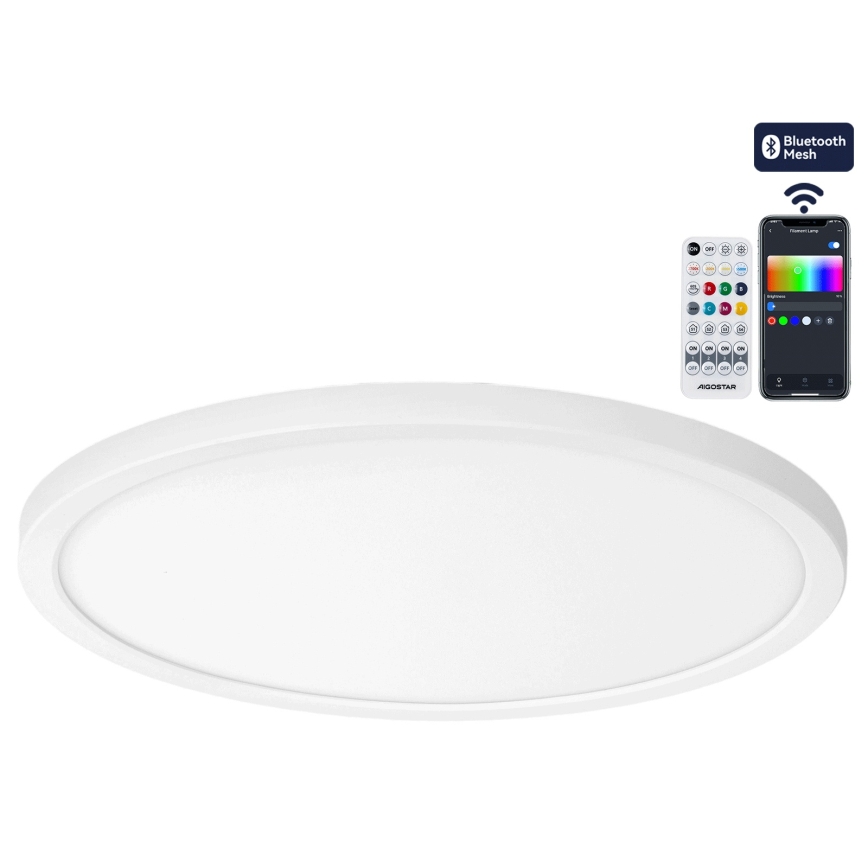 Brilagi - Plafonnier LED RGBW dimmable VIBE LED/24W/230V 3000-6500K Ø 26 cm blanc + télécommande