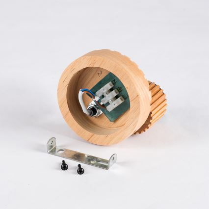 Brilagi - Wand-Spotleuchte HYGGE 1xE14/15W/230V Gummibaumholz/rauchfarben