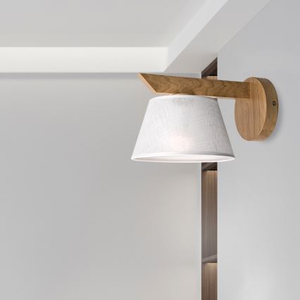 Brilagi - Wandleuchte ANTHONY 1xE14/40W/230V Eiche/weiß