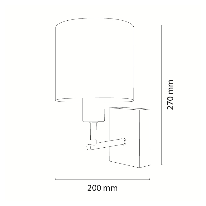 Brilagi - Kinder-Wandleuchte BOBO WOOD 1xE27/25W/230V Eiche/schwarz/weiß/Häschen