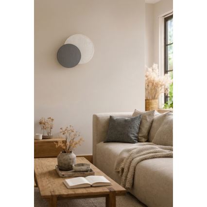 Brilagi - Wandleuchte CIRCLES 1xE27/60W/230V Ø 35 cm creme/grau
