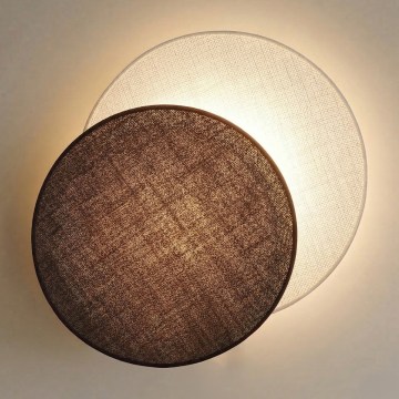 Brilagi - Wandleuchte CIRCLES 1xE27/60W/230V Ø 45 cm cremefarben/braun