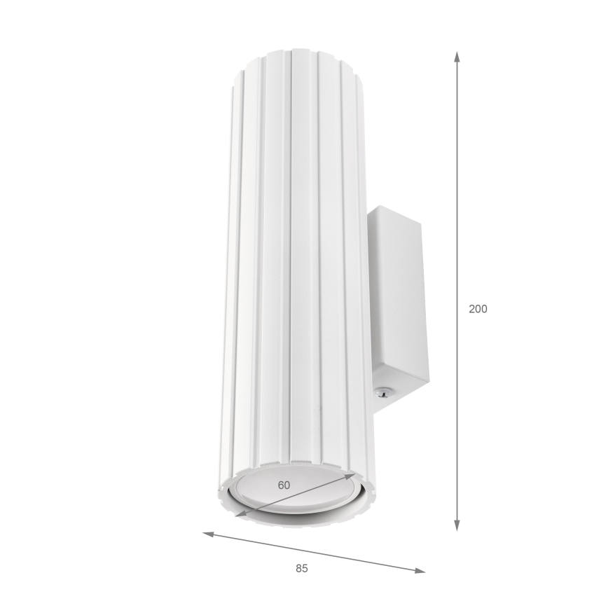 Brilagi - Wandleuchte CRISPINA 2x GU10/10W/230V, 20 cm, weiß