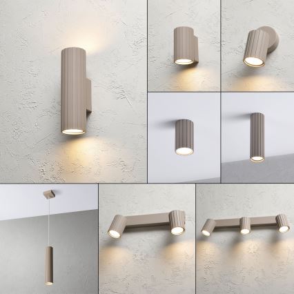 Brilagi - Wandleuchte CRISPINA 2xGU10/10W/230V 20 cm beige