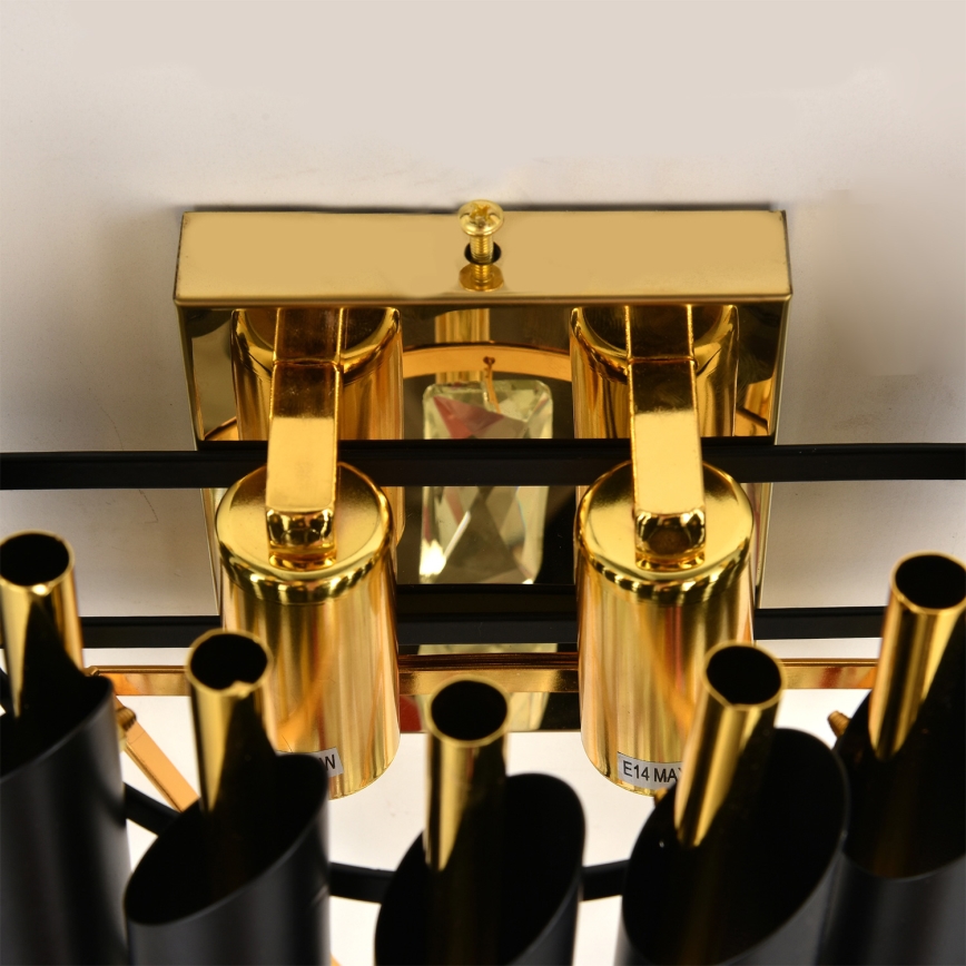 Brilagi - Wandleuchte ECLIPSE 2xE14/10W/230V schwarz/gold