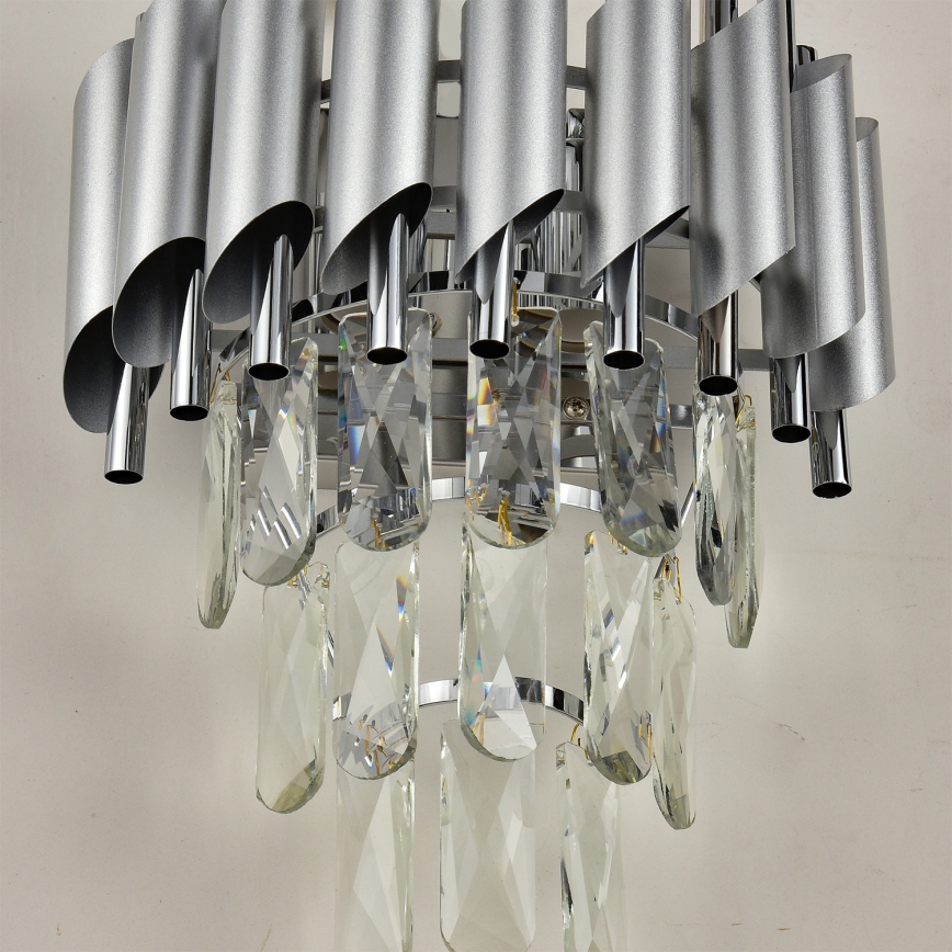 Brilagi - Wandleuchte ECLIPSE 2xE14/10W/230V silber