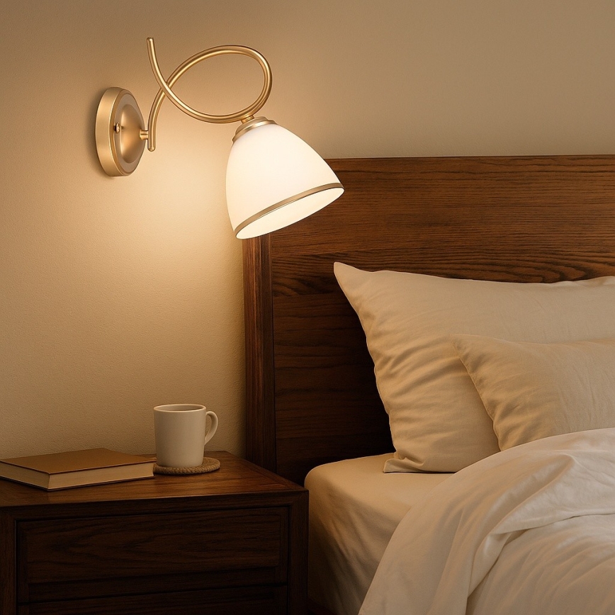 Brilagi - Wandleuchte FRED 1xE27/60W/230V goldfarben