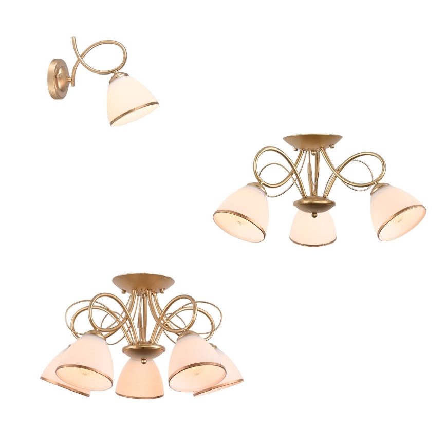 Brilagi - Wandleuchte FRED 1xE27/60W/230V goldfarben