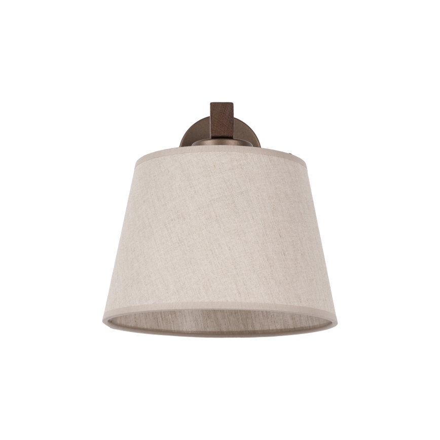 Brilagi - Wandleuchte LATTE 1xE27/15W/230V Kiefer/Beige