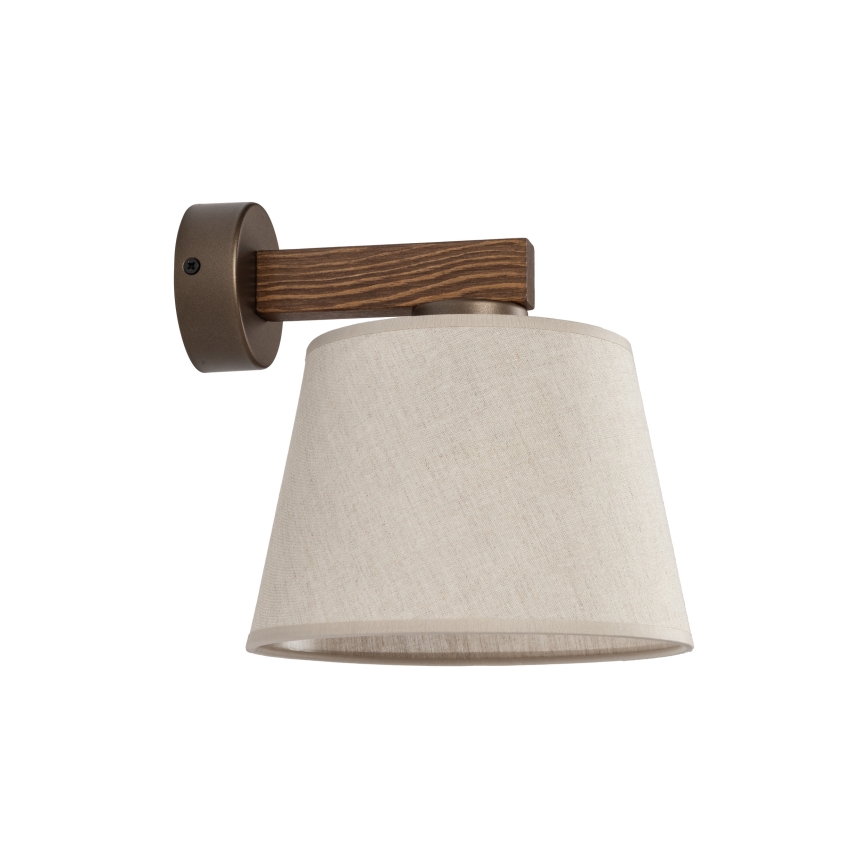 Brilagi - Wandleuchte LATTE 1xE27/15W/230V Kiefer/Beige