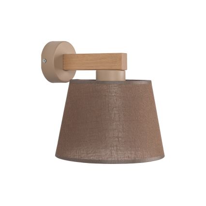 Brilagi - Wandleuchte LATTE SABIA 1xE27/15W/230V Kiefer/Braun