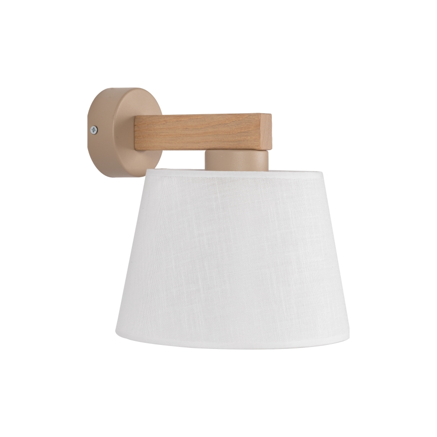 Brilagi - Wandleuchte LATTE SABIA 1xE27/15W/230V Kiefer/weiß