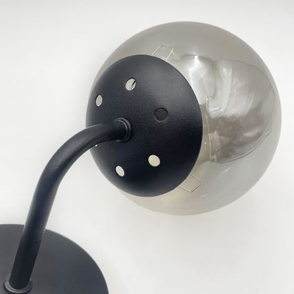 Brilagi - Wandleuchte MALIVA 1xE14/15W/230V schwarz/rauchfarben