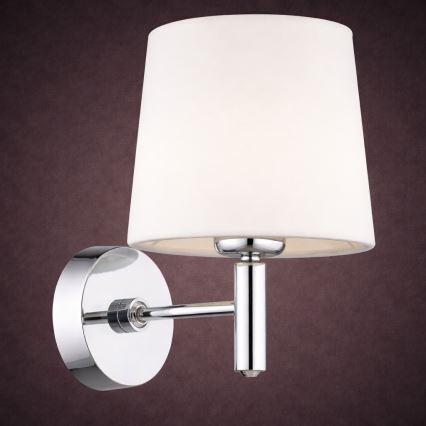 Brilagi - Wandleuchte MONTE 1xE27/60W/230V cremefarben/hochglanzchrom