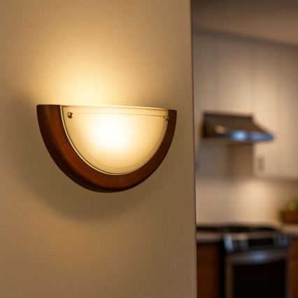 Brilagi - Wandleuchte ORBIS 1xE27/60W/230V 30 cm Kiefer