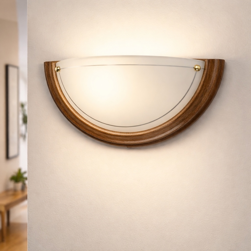 Brilagi - Wandleuchte ORBIS 1xE27/60W/230V 30 cm Kiefer