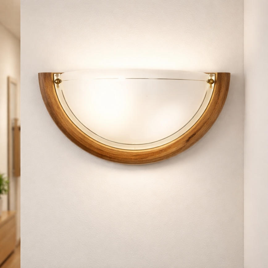 Brilagi - Wandleuchte ORBIS 1xE27/60W/230V 30 cm Kiefer
