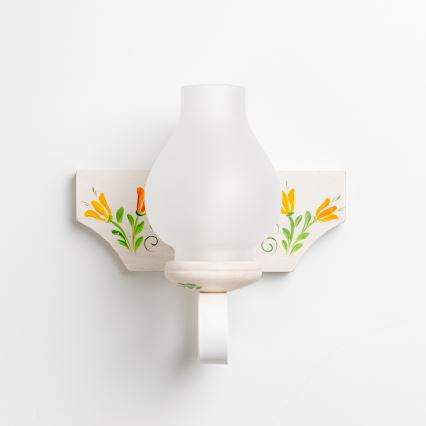 Brilagi - Wandleuchte QUEEN 1xE14/40W/230V Buche/cremefarben