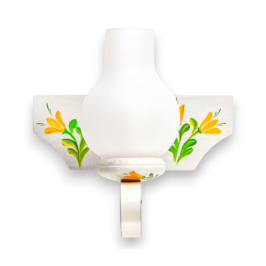 Brilagi - Wandleuchte QUEEN 1xE14/40W/230V Buche/cremefarben