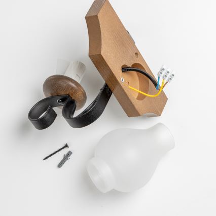 Brilagi - Wandleuchte QUEEN 1xE14/40W/230V Buche/Walnuss