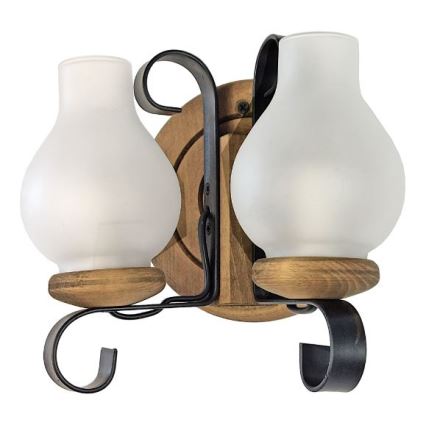 Brilagi - Wandleuchte ROATA APLICA 2xE14/40W/230V Buche