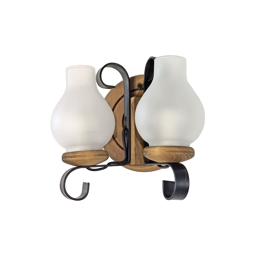 Brilagi - Wandleuchte ROATA APLICA 2xE14/40W/230V Buche