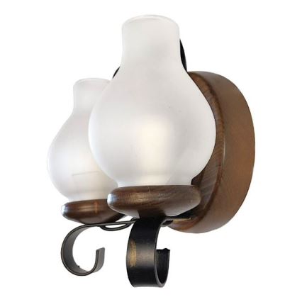 Brilagi - Wandleuchte ROATA APLICA 2xE14/40W/230V Buche/Walnuss