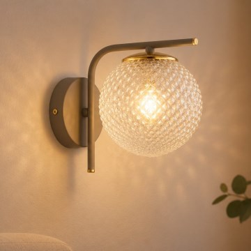 Brilagi - Wandleuchte STELLA 1xE27/60W/230V beige/gold