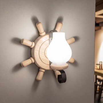 Brilagi - Wandleuchte TIMONA 1xE14/40W/230V Eiche