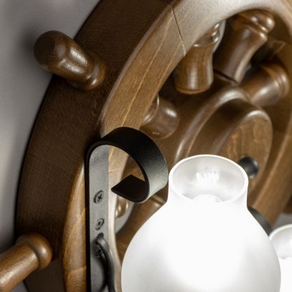 Brilagi - Wandleuchte TIMONA 3xE14/40W/230V Buche/Walnuss