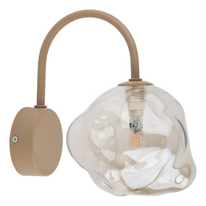 Brilagi - Wandleuchte VULCANO 1xG9/8W/230V beige/rauchfarbenes Beige