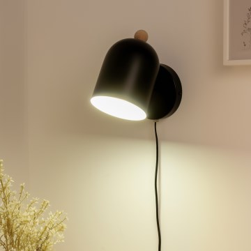 Brilagi - Wandspot GALLION 1xE27/15W/230V schwarz