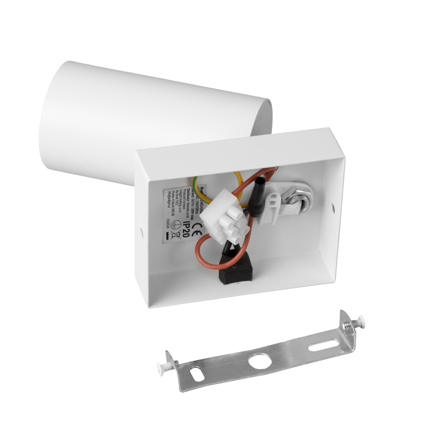 Brilagi - Wand-Spot mit Schalter SELE 1xGU10/30W/230V weiß