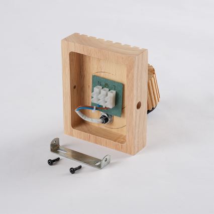 Brilagi - Wandstrahler HYGGE 1xE14/15W/230V Gummibaumholz/rauchfarben