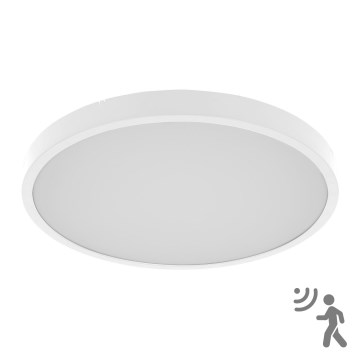 Brilagi - ZENNA LED-Badezimmer-Deckenleuchte mit Sensor LED/18W/230V Ø 29,5 cm IP44 weiß + Fernbedienung