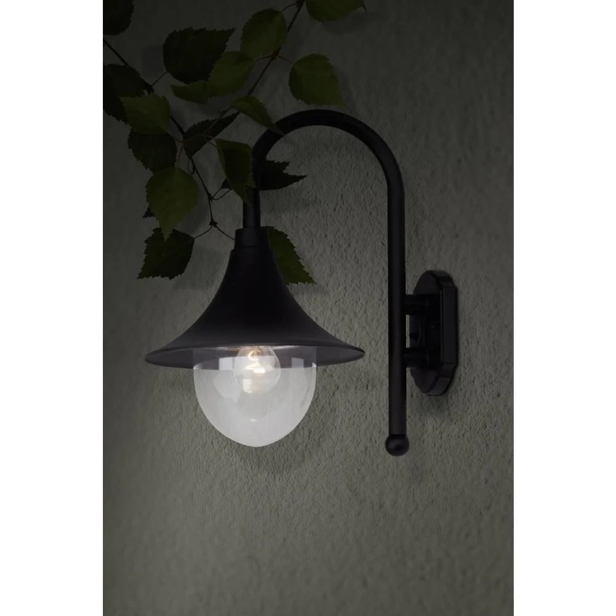 Brilliant - Applique da esterno BERNA 1xE27/60W/230V IP44 nero
