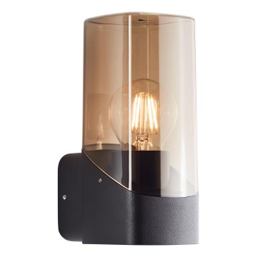Brilliant - Applique da esterno MINOU 1xE27/10W/230V IP44 nero/fumé