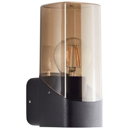 Brilliant - Applique da esterno MINOU 1xE27/10W/230V IP44 nero/fumé
