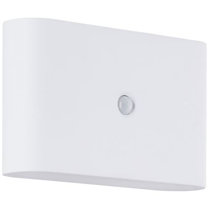 Brilliant - Applique murale extérieure LED rechargeable avec capteur XINO LED/3W/5V 3600 mAh IP44 blanc