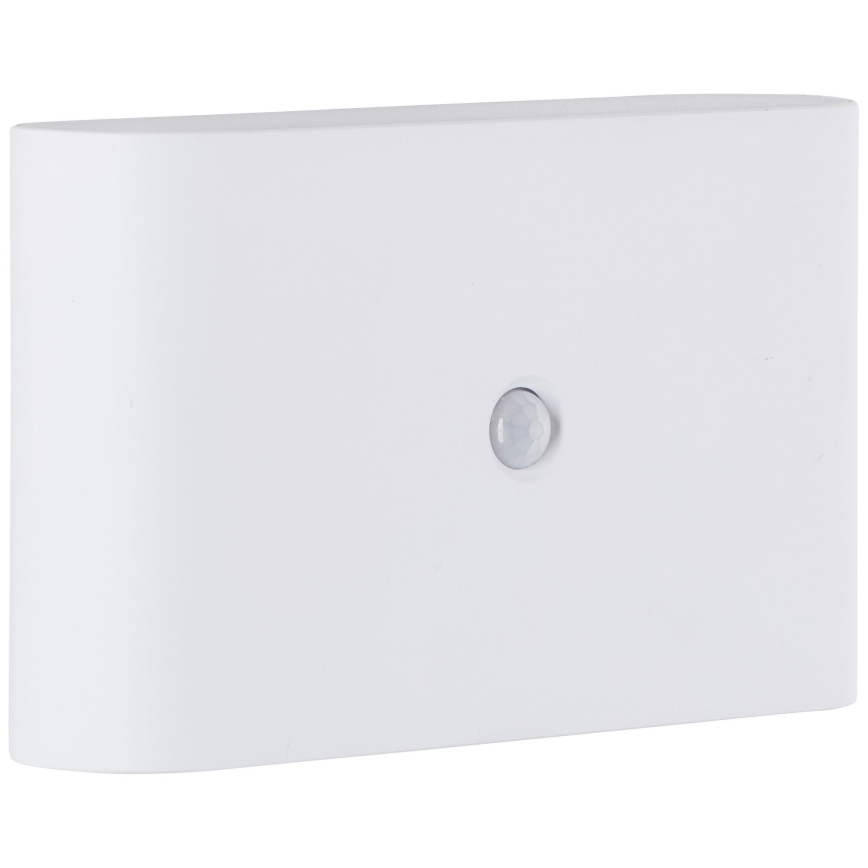 Brilliant - Applique murale extérieure LED rechargeable avec capteur XINO LED/3W/5V 3600 mAh IP44 blanc