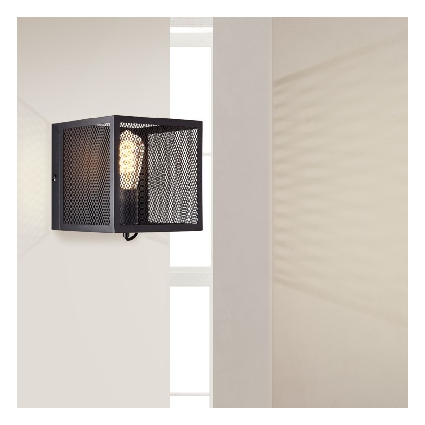 Brilliant - Applique MAZE 1xE27/40W/230V nero