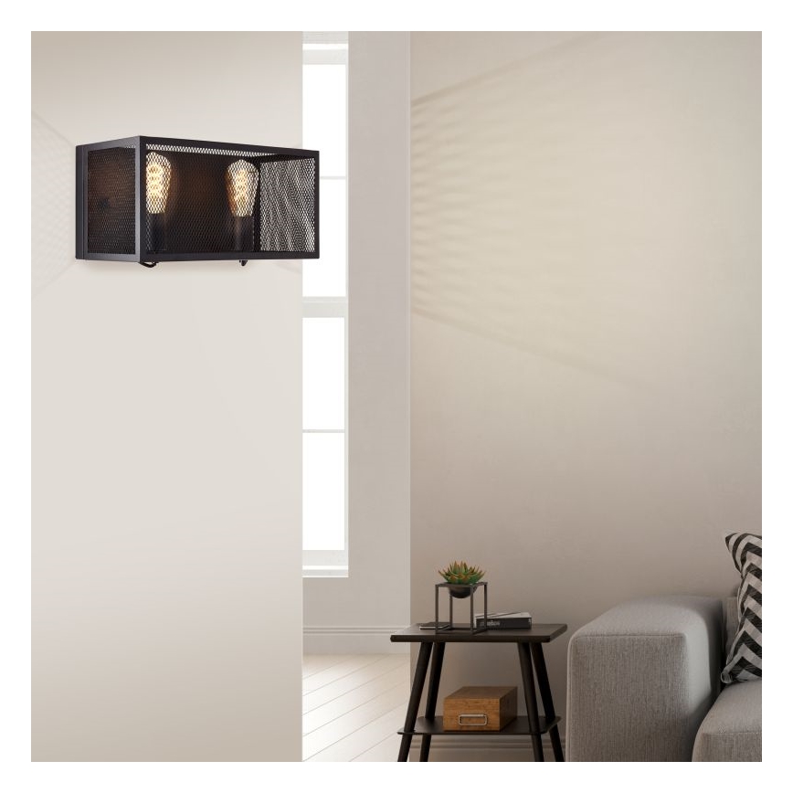 Brilliant - Applique MAZE 2xE27/40W/230V nero