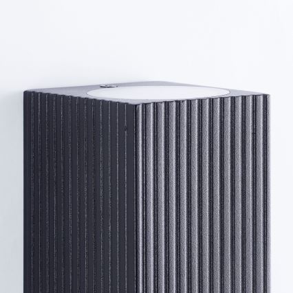 Brilliant - Applique murale extérieure JELANI 2xGU10/10W/230V IP44 noir